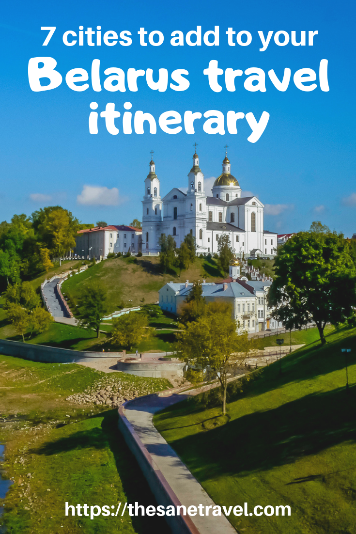 Using the opportunity to visit Belarus visa free for 30 days (provided you arrive at and leave from Minsk international airport), you can explore much of Belarus. Except for Minsk, many cities of Belarus are located near borders of the country and not so close to Minsk. Thus, to visit seven cities of Belarus, you will need at least ten days. Here is what you can see when visiting seven beautiful cities of Belarus. #belarusvisafree #belarus city #belarustravel #travelblog #travelphotography