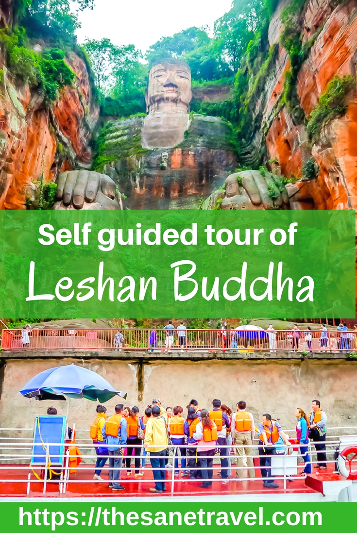 The Giant Buddha at Leshan in #China has for decades been one of the brightest stars among Chengdu’s tourist attractions. It’s located in a beautiful park setting in #Leshan, about a two-hour drive from #Chengdu. Here is how to do a self guided tour of Leshan Buddha. #travel #traveltips #travelphotography https://thesanetravel.com/travels/china/leshan-buddha