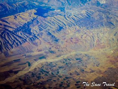 Iran Mountains from above