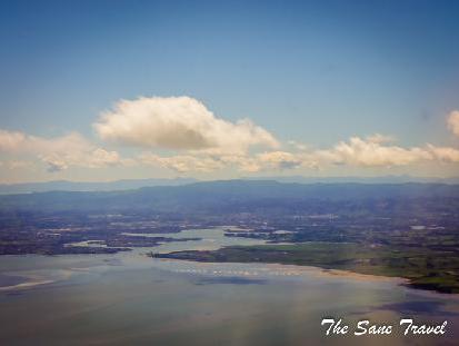 Mount Egmont and New Zealand from above